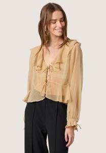 Блуза SLJATESSAN Soaked in Luxury, бежевый