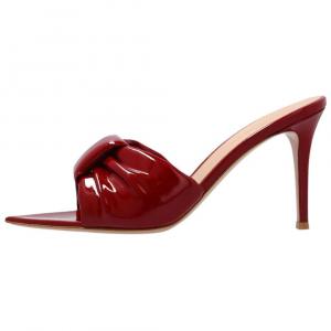 Gianvito Rossi Женские шлепанцы-тапочки 9,5 см, красные