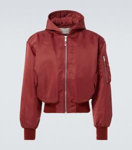 Куртка-бомбер из технического атласа Entire Studios, Garnet