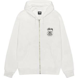 Футболка с капюшоном Stock Link Zip Hoodie Pigment Dyed унисекс Stussy, бежевый