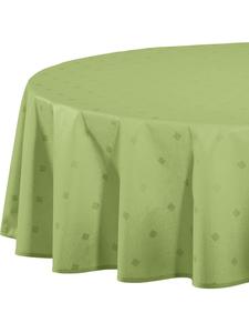 Erwin Müller Скатерть Neus из смесовой хлопчатобумажной ткани, зеленого цвета