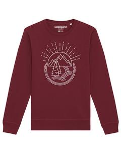 Свитер Watapparel Sweatshirt Natur ist schön, бордовый