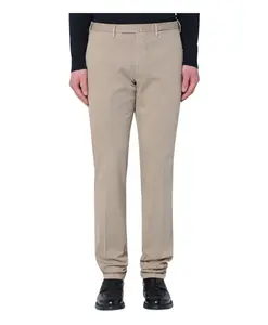 Брюки из смесовой хлопковой ткани Santaniello, бежевый