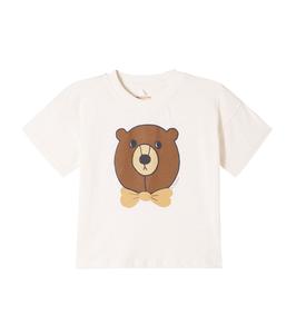 Футболка из хлопка с принтом Mini Rodini, Off-White