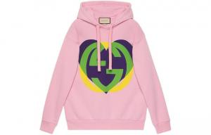 Свитшот женский Gucci Heart-print, розовый