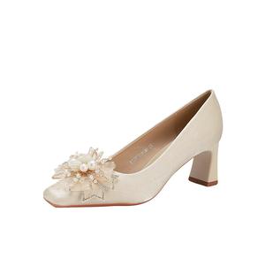 Туфли на высоком каблуке, женские, абрикосового цвета YAFEI XUANYU, Apricot