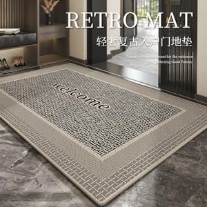 Budis Ковер 140х160 см для прихожей в античном стиле, водонепроницаемый, нескользящий