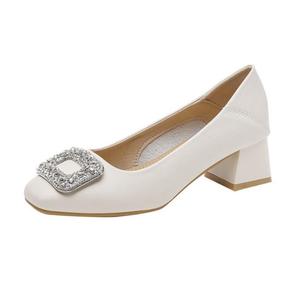 TATAYA Женские туфли на платформе с массивным каблуком экрю, цвет Ecru[5cm]