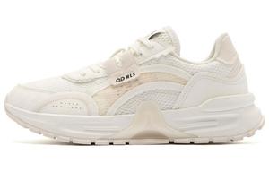 Износостойкие низкие повседневные кроссовки женские белые желтые QIAODAN