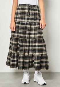 Юбка Apricot PLAID TIERED BOOHOO, Black