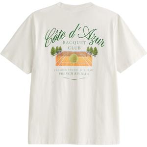 Футболка мужская Abercrombie＆Fitch, кремовый