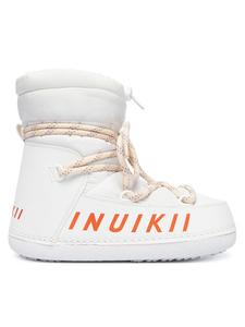 Женские зимние полусапоги Inuikii Mountain из кожи и текстиля, белый