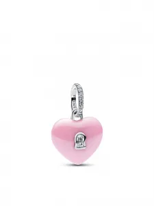 Набор украшений: кулон в виде ключа в форме сердца и замка Pandora