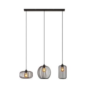 Подвесной светильник Lindby "Криш" черного цвета из металла, черный