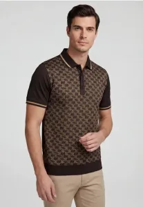 Рубашка поло Karl Lagerfeld, Brown/White