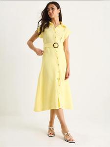 Платье-рубашка Bianco Lucci, желтый