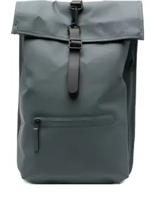 Рюкзак с застежкой-скруткой Rains, серый