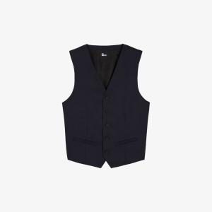 Приталенный шерстяной жилет с V-образным вырезом The Kooples, цвет nav03