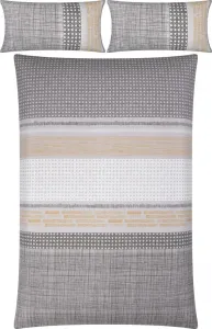 Постельное белье серое 1x 200x220 см + 2x 40x80 см Erwin Müller