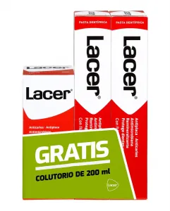 Duplo Зубная паста 125 мл + Ополаскиватель для рта 200 мл Lacer