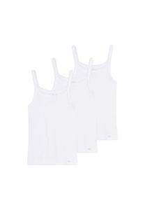 Распашонки для девочек, комплект из 3 рубашек без рукавов базовый - белый Sanetta, цвет Years