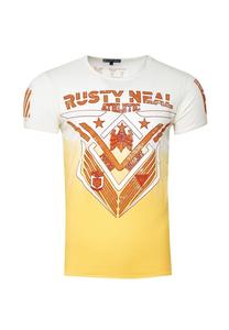 Футболка с современным принтом RUSTY NEAL, желтый