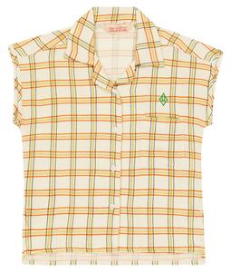 Хлопковый топ в клетку кенгуру The Animals Observatory, белый