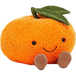 Плюшевая кукла Fun Food Collection Small Mandarin Orange, высота 15 см, в сидячем положении JELLYCAT