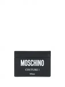 Кардхолдер с логотипом Moschino, черный