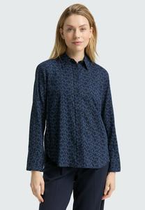 Блуза TOM TAILOR MIT MUSTER, Small Blue Wave Print/Blue