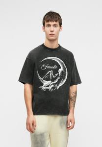 Футболка FAVELA MOON GIRL , Black Washed/Black