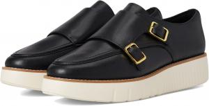 Лоферы Cole Haan Grand City Platform Monk Strap, Black/Ivory