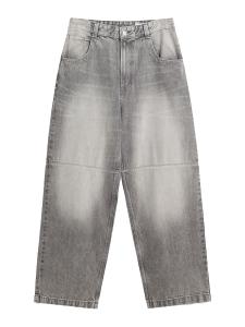 Мешковатые джинсы Bershka, Grey Denim