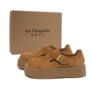 La Chapelle Женские повседневные туфли 4 см премиум коричневые, цвет Premium Brown