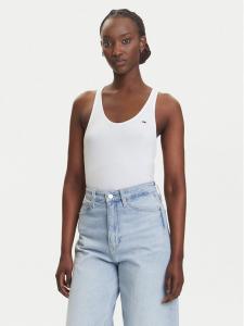 Топ regular fit DW0DW20917 Tommy Jeans, белый