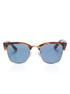 Ray-Ban солнцезащитные очки Clubmaster Reverse, коричневый