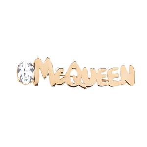 Alexander McQueen Латунные броши Unisex Gold