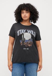 Футболка ONLY Carmakoma CARLUCY LIFE REG JRS NOOS, Black