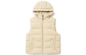 Пуховик унисекс бежевый Mlb