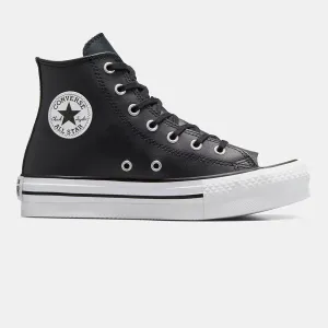 Converse Chuck Taylor All Star Collection Eva Lift кожаные высокие повседневные кеды для детей, черный
