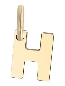 Adeliás Кулон унисекс - кулон в виде буквы N, изготовленный из золота 375 пробы