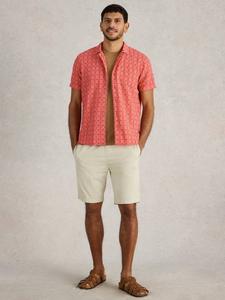 Органическая хлопковая рубашка Regular Fit в клетку White Stuff, Mid Pink