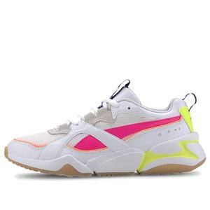 Кроссовки nova 2 pink/green/white low sneakers Puma, розовый