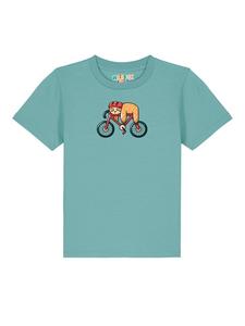 Футболка wat? Apparel, цвет teal monstera