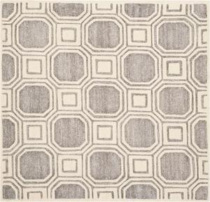 Ковер SAFAVIEH, 153 x 153 см, Precious Collection — Silver, ручной работы в стиле Art Deco, идеален для помещений с высокой проходимостью в гостиной, спальне (PRE153G)