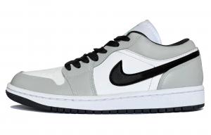 Jordan Баскетбольные кроссовки Air 1 Lunar Mail, серо-серые, с амортизаторами, низкие, мужские, серо-белые