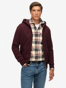 Толстовка с молнией и логотипом Essential Superdry, Tawny Port Marl