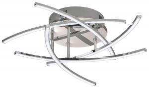 Светодиодный потолочный светильник Fischer & Honsel, 50x50 см, хромированный