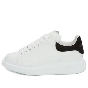 Кроссовки oversized sneaker 'white black suede' Alexander Mcqueen, белый