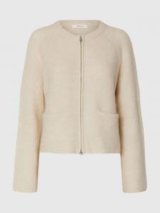 SELECTED Кардиган из шерсти белый